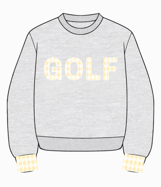 Pearl Grey Golf Sweatshirt
