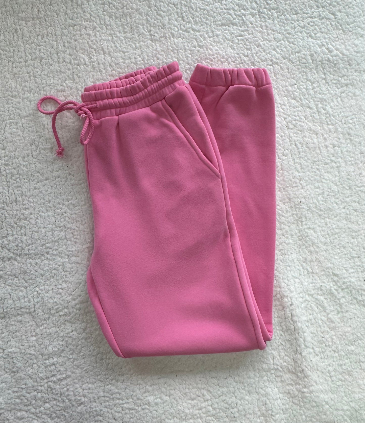 Taffy Pink Basic Blank Jogger Sweatpants