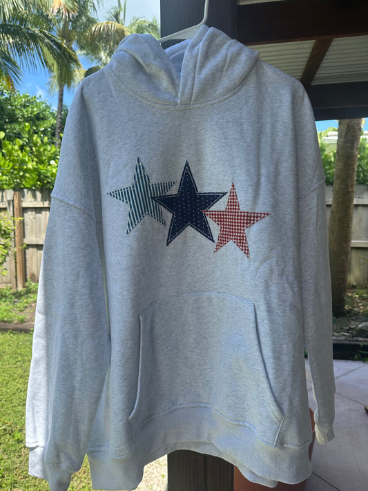 3 Star Embroider Hoodie