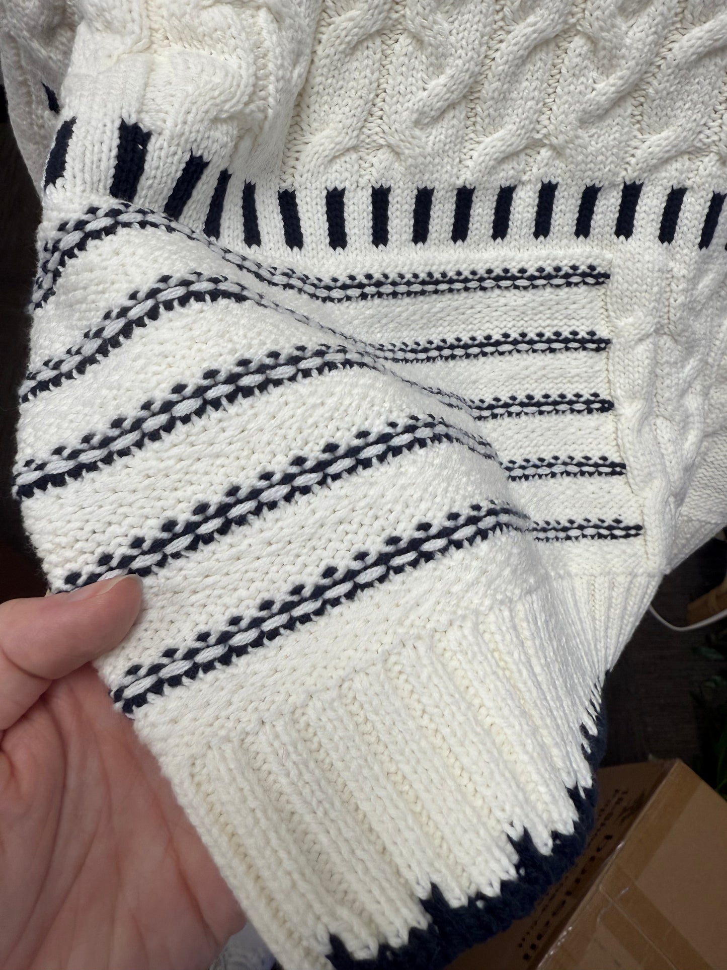 Navy Simple Girly Sweater