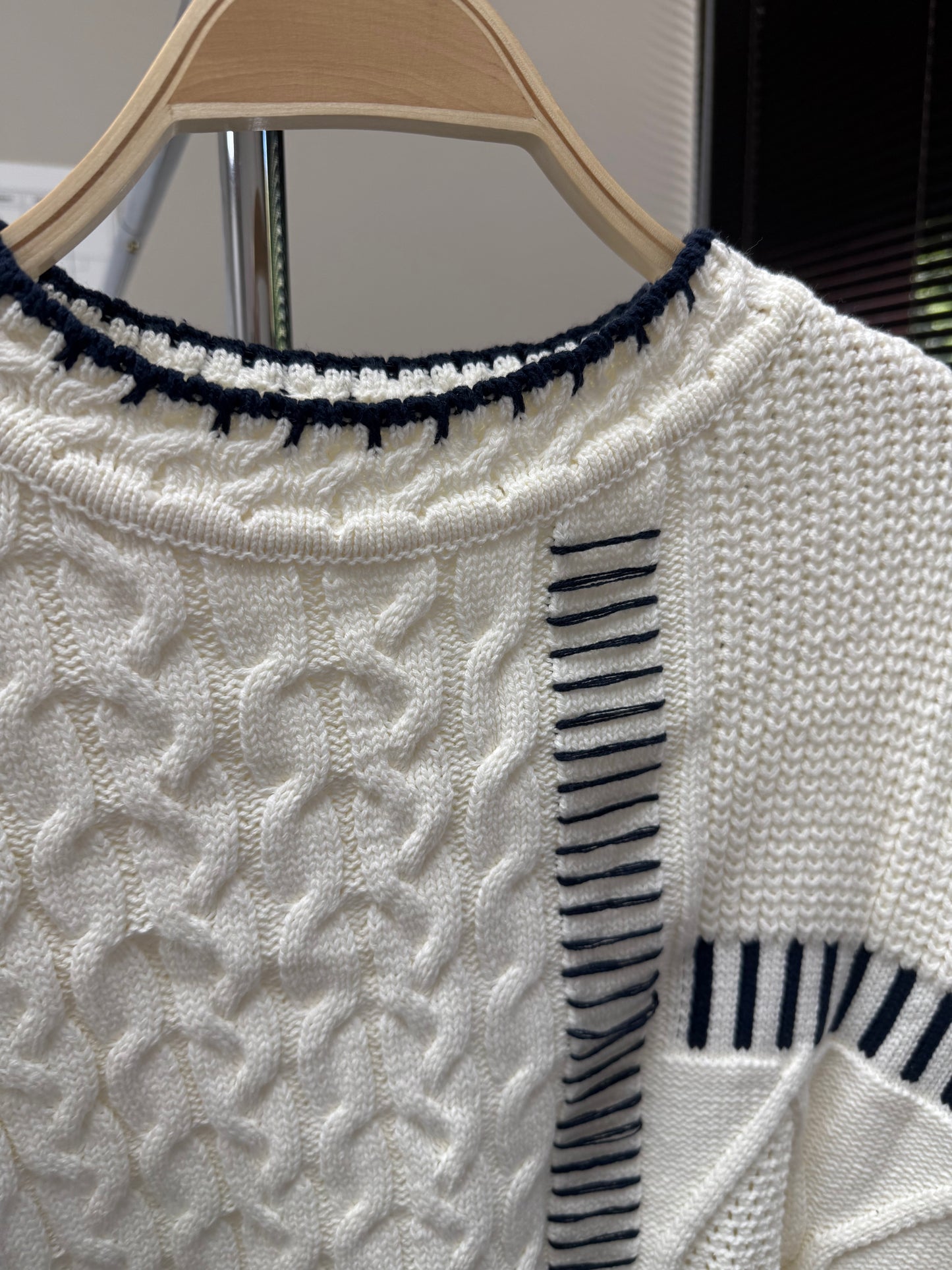 Navy Simple Girly Sweater