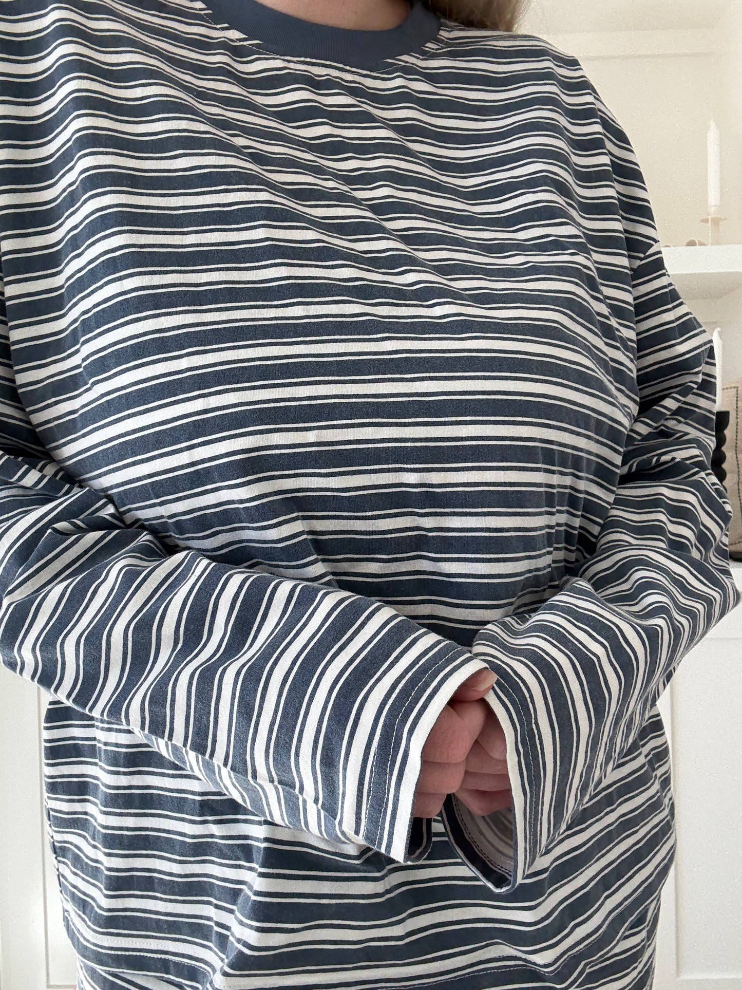 Billie Striped Loungewear Long Sleeve Top