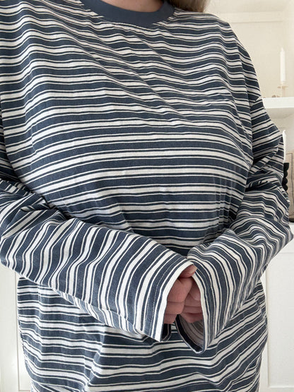 Billie Striped Loungewear Long Sleeve Top