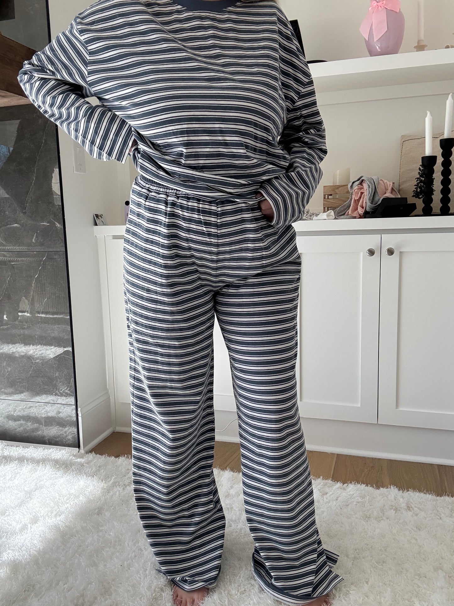 Billie Striped Loungewear Pants