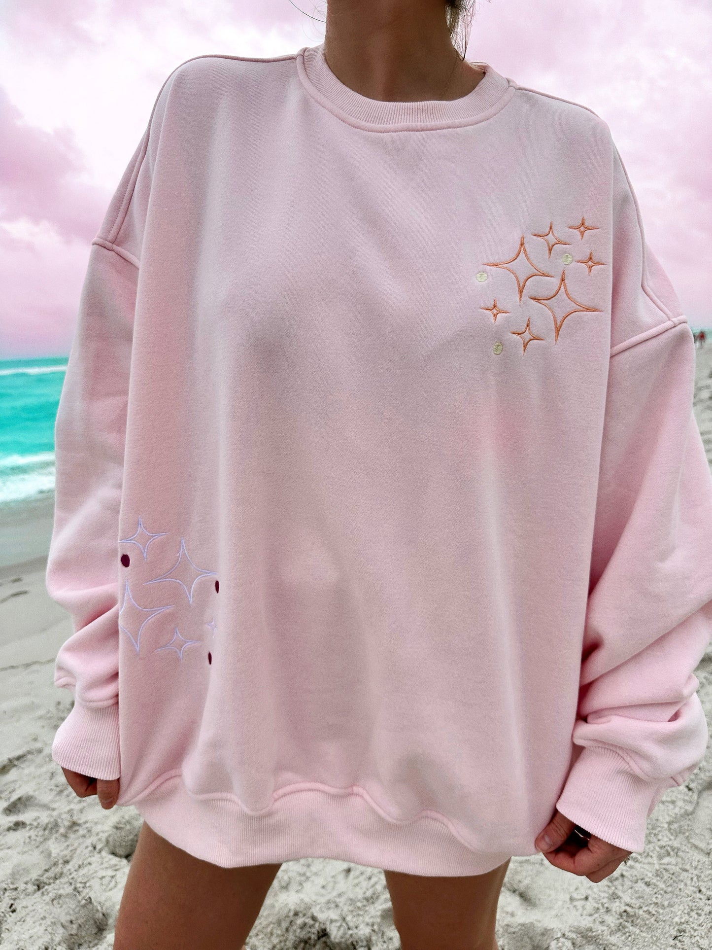 Sunset Rays Embroider Sweatshirt