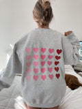 Ombre Hearts Valentines Day Sweatshirt