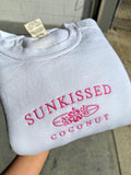 Embroider Pink Sunkissedcoconut Sweatshirt