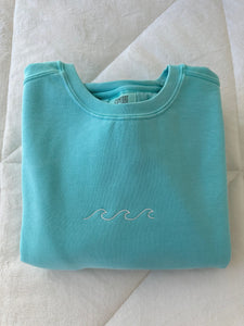 Wavy Embroider Sweatshirt