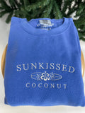 Flo Blue Embroider Sunkissedcoconut Sweatshirt